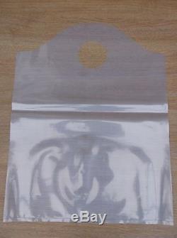 Clear 15 x 20 Inch Plastic Polythene Shopping Wavy Top Carrier Bags 250g