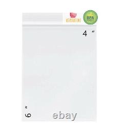 Clear 2-Mil 4x6 inch Reclosable Zip Plastic Lock Poly Bags Jewelry Zipper Bags