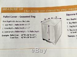 Clear 2Mil Gaylord Liners/ Pallet Covers 36 x 36 x 72 Plastic Poly Bags LDPE USA