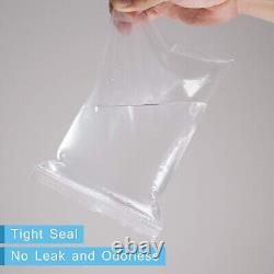 Clear 2mil Reclosable Zipper Poly Bags Self Seal Plastic Poly Bags MANY Sizes