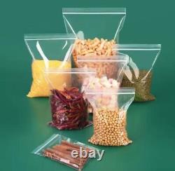 Clear 2mil Reclosable Zipper Poly Bags Self Seal Plastic Poly Bags MANY Sizes