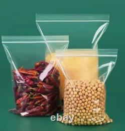 Clear 2mil Reclosable Zipper Poly Bags Self Seal Plastic Poly Bags MANY Sizes