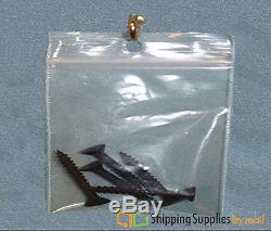 Clear 3 x 4 Baggies Hanghole Bags Reclosable 2 mil Plastic Poly 18000 Pieces