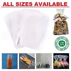 Clear Bags for Sweets Gifts Cards Wax Melts Cookies Plastic Poly Polythene Bags