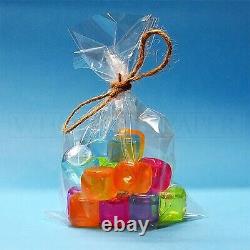 Clear Bags for Sweets Gifts Cards Wax Melts Cookies Plastic Poly Polythene Bags