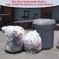 Clear Bin Bags Heavy Duty Rubbish Garbage Trash Bin Bags for House Hold Wastage