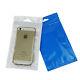 Clear Blue Plastic Bags Hang Hole For Zip Resealable Phone Case Lock Food Pouch