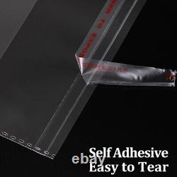 Clear Cello Bags Clear Self Adhesive Peel & Seal Cellophane Plastic OPP Display