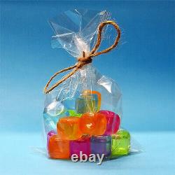 Clear Cellophane Bags for Cards Sweets Cookies Kids Party Treats Gifts Food Safe