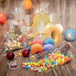 Clear Cellophane Bags for Cards Sweets Cookies Kids Party Treats Gifts Food Safe