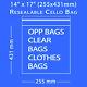 Clear Cellophane Cello Bags Display Garment Self Adhesive Peel&seal Plastic Opp