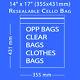 Clear Cellophane Cello Bags Display Garment Self Adhesive Peel &seal Plastic Opp