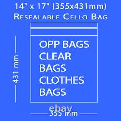 Clear Cellophane Cello Bags Display Garment Self Adhesive Peel &seal Plastic Opp