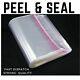 Clear Cellophane Cello Bags Display Garment Self Seal Adhesive Peel Self Seal