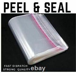 Clear Cellophane Cello Bags Display Garment Self Seal Adhesive Peel Self seal