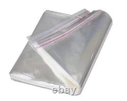 Clear Cellophane Cello Bags Display Garment Self Seal Adhesive Peel Self seal