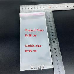 Clear Cellophane Cello Bags Plastic OPP Card Display Self Adhesive Peel Seal bag