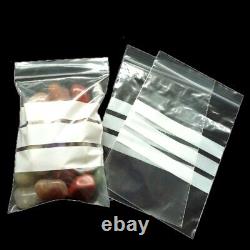 Clear Cellophane Cello Grip Seal with Write On Panel Baggies Storage Bags