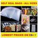 Clear Cellophane Self Adhesive Seal Bags Cello Poly Plastic For Craft Sweet Card