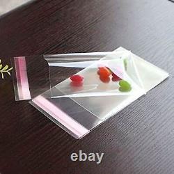 Clear Cellophane Self Adhesive Seal Bags Cello Poly Plastic for Craft Sweet Card