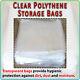 Clear Food Grade Bags Sandwich Storage Plastic Crafts Polythene Freezer Bag