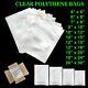 Clear Food Plastic Polythene Bag Use Freezer Storage Bags Various Sizes & Qtys