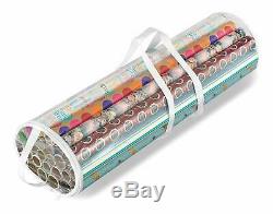 Clear Gift Wrap Storage Bag Organiser Christmas Cylinder Storage Wrapping Paper