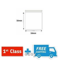 Clear Grip Lock Plastic Resealable Self Seal Polythene Bags All Sizes