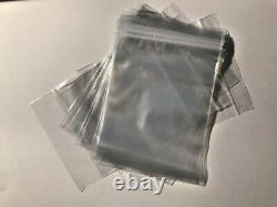 Clear Grip Seal Bags Poly Plastic Resealable Zip Lock Bag FREE 1st Class UK Post