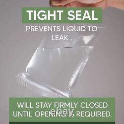 Clear Grip Seal Zip Lock Bags Poly Plastic Press Self Seal Baggies All Sizes