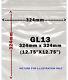 Clear Gripseal Self Seal Ziplock Plastic Bags 324mm X 324mm /12.75 X 12. Uk Fast