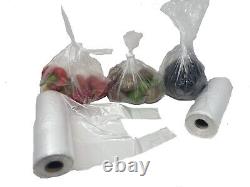 Clear HD Polythene Plastic Bags On a Roll 9x14 Fruit/Veg/Meat/Butcher/Sandwich