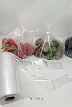 Clear HD Polythene Plastic Bags On a Roll 9x14 Fruit/Veg/Meat/Butcher/Sandwich