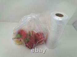 Clear HD Polythene Plastic Bags On a Roll 9x14 Fruit/Veg/Meat/Butcher/Sandwich