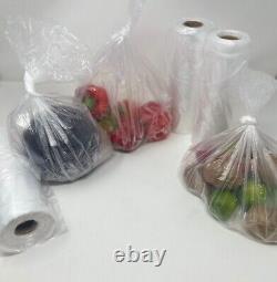 Clear HD Polythene Plastic Bags On a Roll 9x14 Fruit/Veg/Meat/Butcher/Sandwich