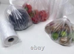 Clear HD Polythene Plastic Bags On a Roll 9x14 Fruit/Veg/Meat/Butcher/Sandwich