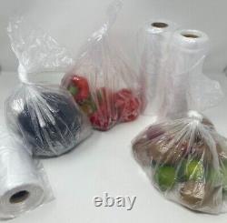 Clear HD Polythene Plastic Bags On a Roll 9x14 Fruit/Veg/Meat/Butcher/Sandwich