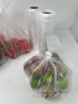 Clear HD Polythene Plastic Bags On a Roll 9x14 Fruit/Veg/Meat/Butcher/Sandwich