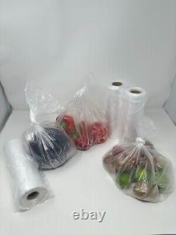 Clear HD Polythene Plastic Bags On a Roll 9x14 Fruit/Veg/Meat/Butcher/Sandwich