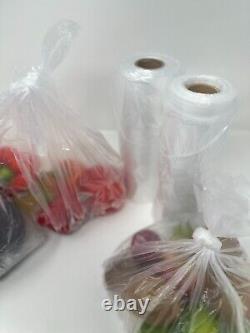 Clear HD Polythene Plastic Bags On a Roll 9x14 Fruit/Veg/Meat/Butcher/Sandwich