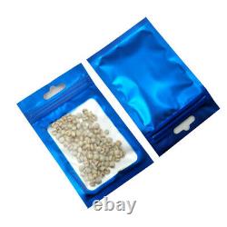 Clear Matte Blue Mylar for Zip Bag Plastic Seal Aluminum Foil Lock Food Package