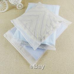 Clear Matte Zip lock Plastic Packing Bags for Clothes Underwear Storage Reusable