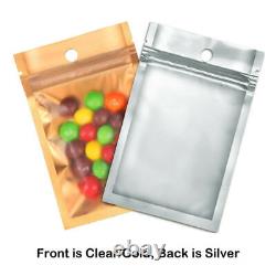 Clear Mylar Zip Lock Bag Aluminum Foil Packaging Plastic Pouches Food Storage