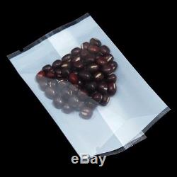Clear Open Top Plastic Bags with Tear Notch Heat / Vacuum Seal for Snack Coffee