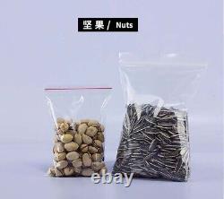 Clear PE Bags Plastic Grip Self Seal Resealable Food Grade Storage Bags All Size