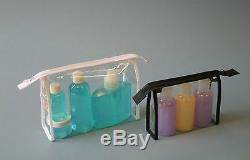 Clear PVC Cosmetic Bags With Zip Closure