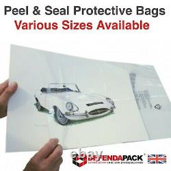 Clear Plastic Bags Anti Static Peel & Self Seal Display Storage Strong Photo's