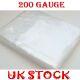 Clear Plastic Bags Sizes Crafts Food Poly All Size Cheap 200 Gauge