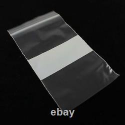 Clear Plastic GRIP SEAL BAGS Writing Panel Resealable Different Sizes Discounted