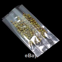 Clear Plastic Heat Seal Vacuum Food Grade Storage Pouch Side Gusseted Coffee Bag